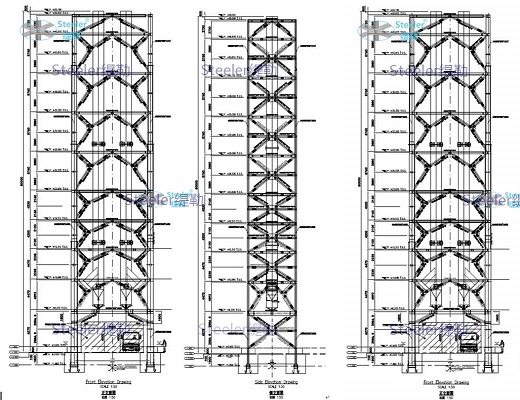 Industrial equipment tower steel structure