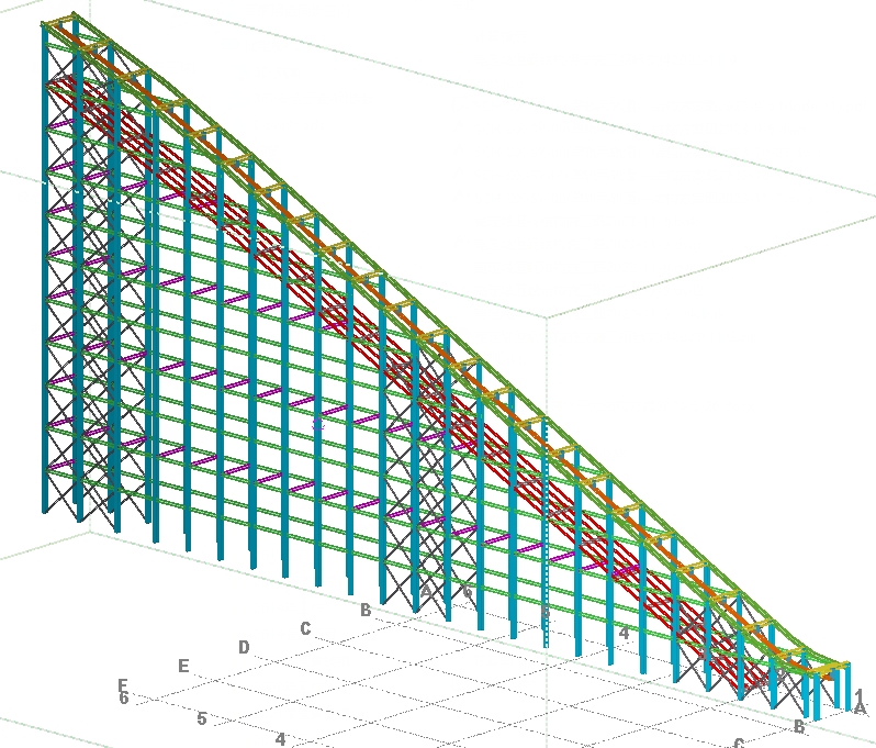 Industrial equipment tower steel structure